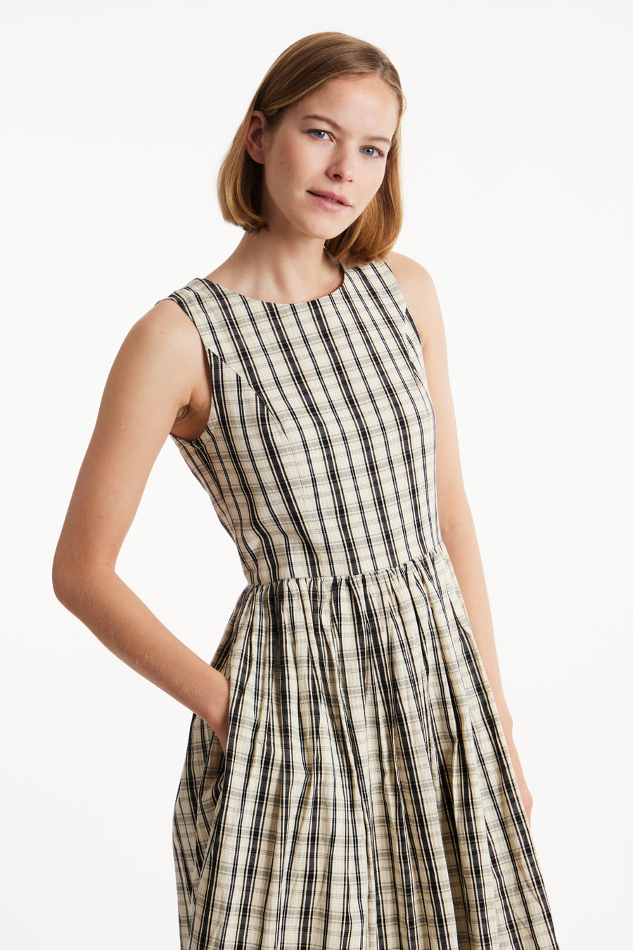 ModCloth + Fabulous Fit and Flare Dress with Pockets