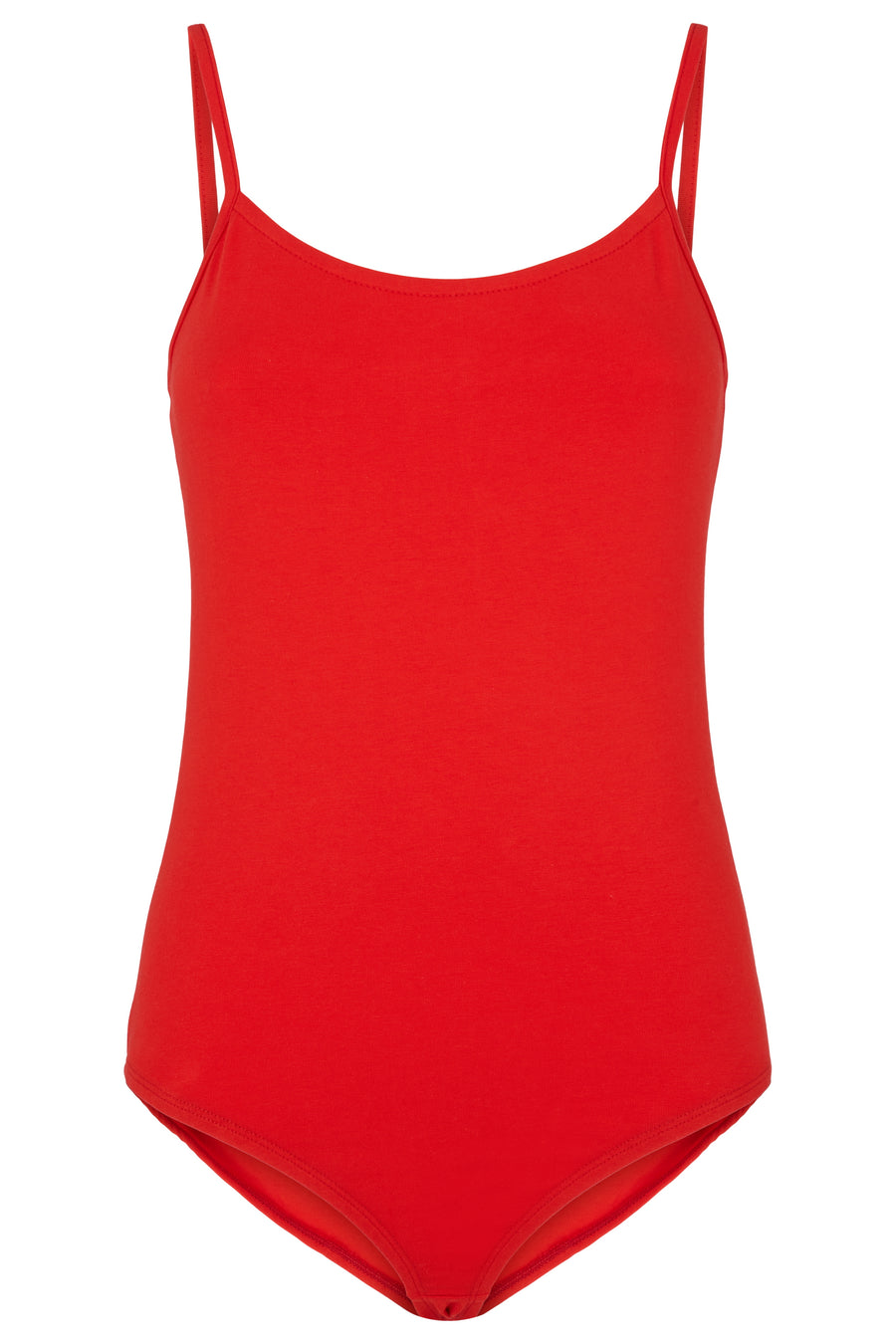 People Tree Fair Trade, Ethical & Sustainable Marika Bodysuit in Red 95% organic certified cotton, 5% elastane
