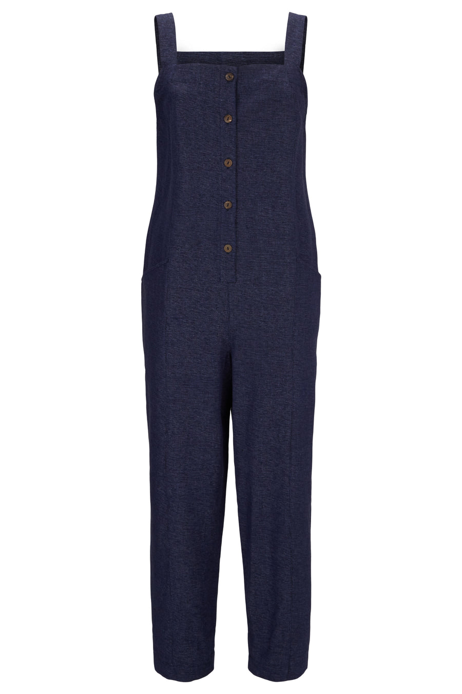 People Tree Fair Trade, Ethical & Sustainable Tessie Jumpsuit in Navy 100% Organic Cotton